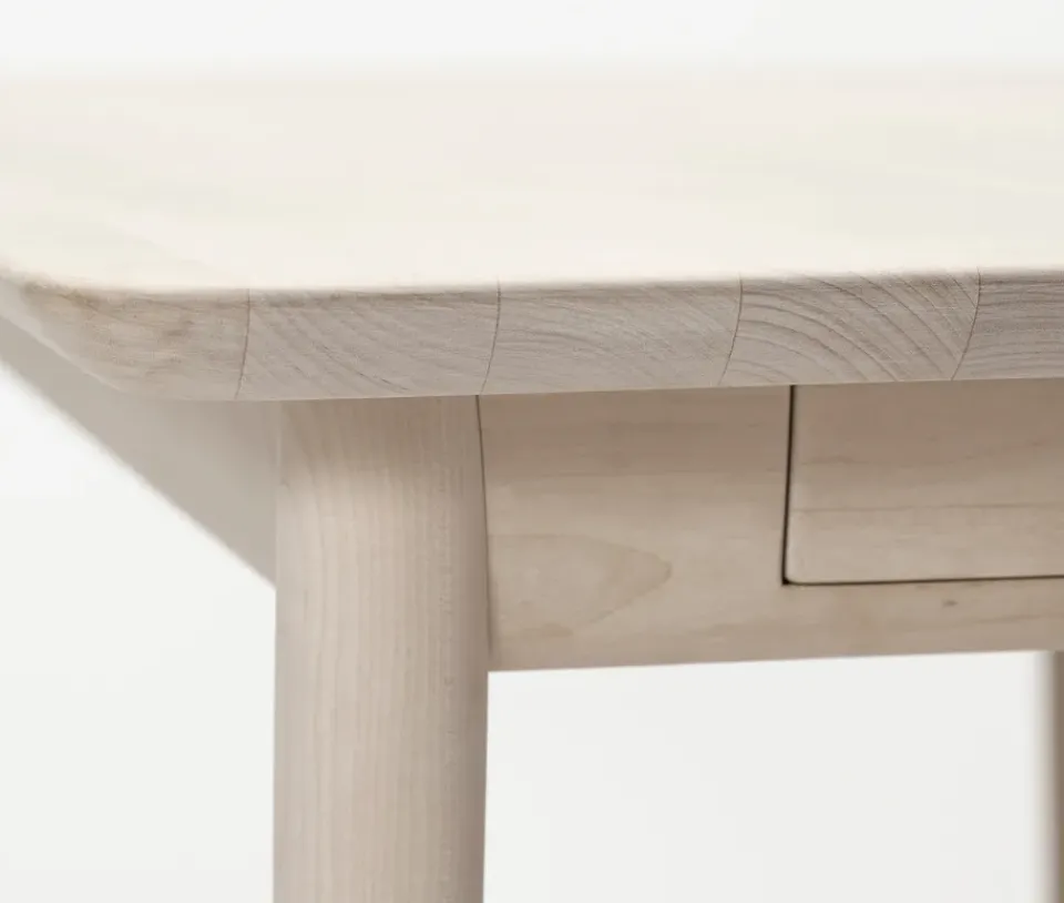 Stolab Dining Tables*Prima Vista dining table, Birch white oiled 120x90 cm white oiled + 1 extension piece Beige