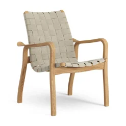 Swedese Armchairs & Footstools*Primo arm chair low oiled oak, Natural Beige