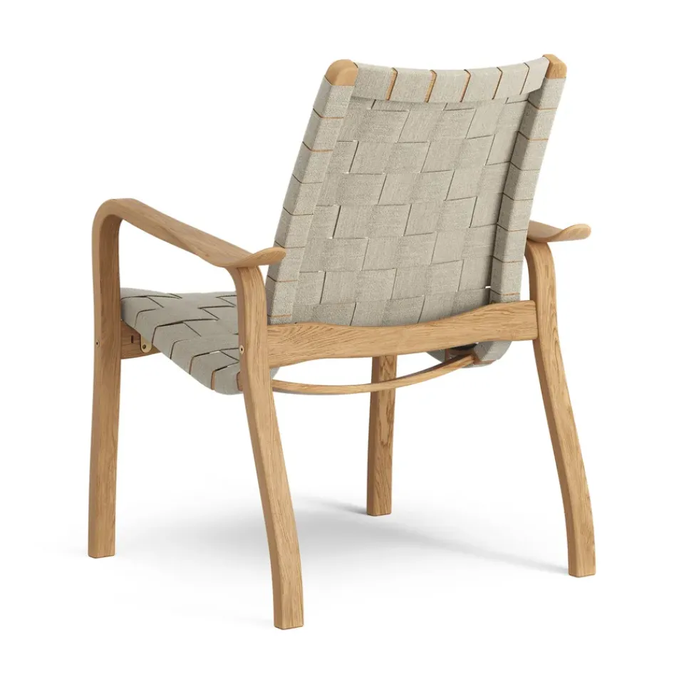 Swedese Armchairs & Footstools*Primo arm chair low oiled oak, Natural Beige