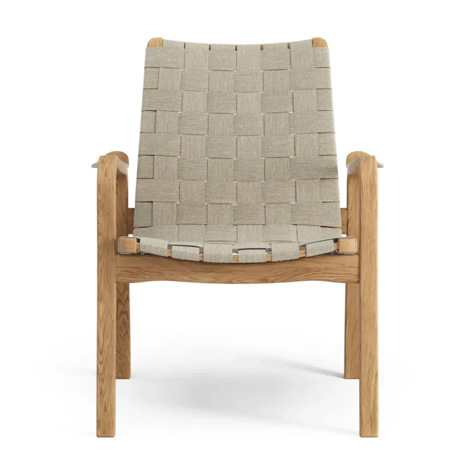 Swedese Armchairs & Footstools*Primo arm chair low oiled oak, Natural Beige