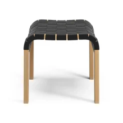 Swedese Armchairs & Footstools*Primo foot stool oiled oak, Black Beige