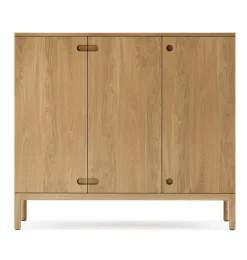Stolab Dressers & Sideboards*Prio tall bench, Oak natural oil. wooden door Beige
