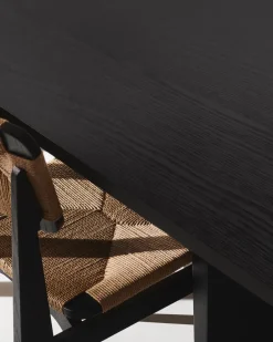GUBI Dining Tables*Private dining room table 100x260 cm, Brown- stained oak Black