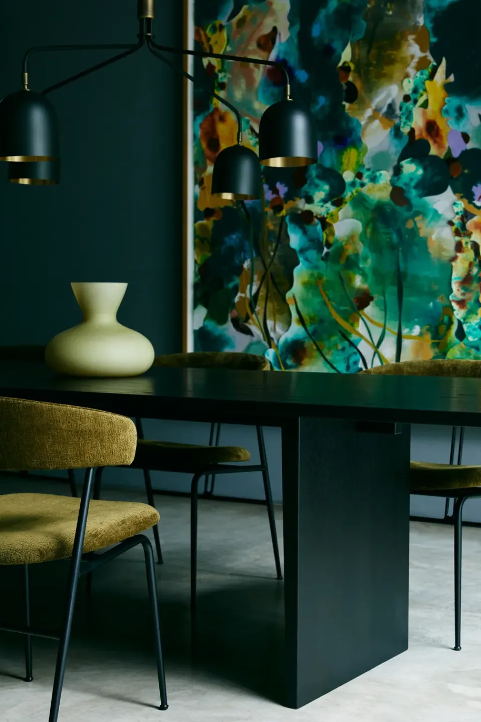 GUBI Dining Tables*Private dining room table 100x260 cm, Brown- stained oak Black