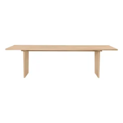 GUBI Dining Tables*Private dining room table 100x260 cm, Light-stained oak Beige
