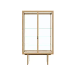 GUBI Display & Glass Cabinets*Private display cabinet, Glass. light stained oak Transparent