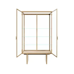 GUBI Display & Glass Cabinets*Private display cabinet, Glass. light stained oak Transparent