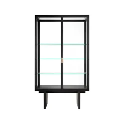 GUBI Display & Glass Cabinets*Private display cabinet, Glass. brown-black stained oak Transparent