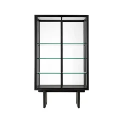 GUBI Display & Glass Cabinets*Private display cabinet, Glass. brown-black stained oak Transparent