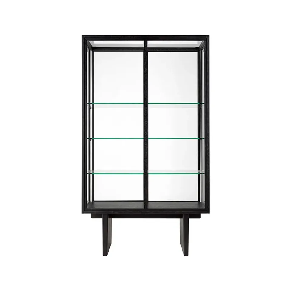 GUBI Display & Glass Cabinets*Private display cabinet, Glass. brown-black stained oak Transparent