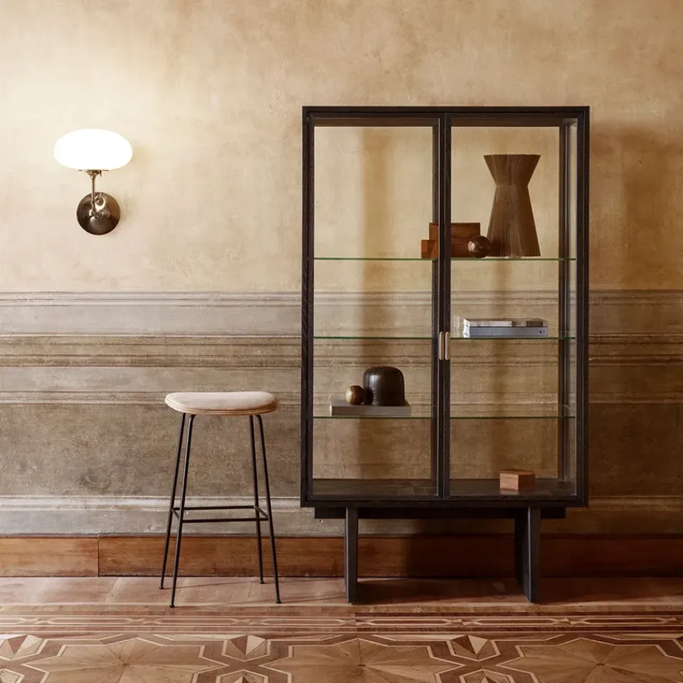 GUBI Display & Glass Cabinets*Private display cabinet, Glass. brown-black stained oak Transparent