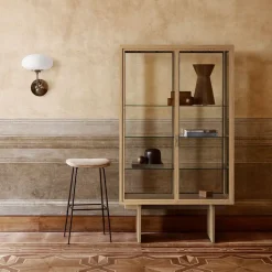 GUBI Display & Glass Cabinets*Private display cabinet, Glass. brown-black stained oak Transparent