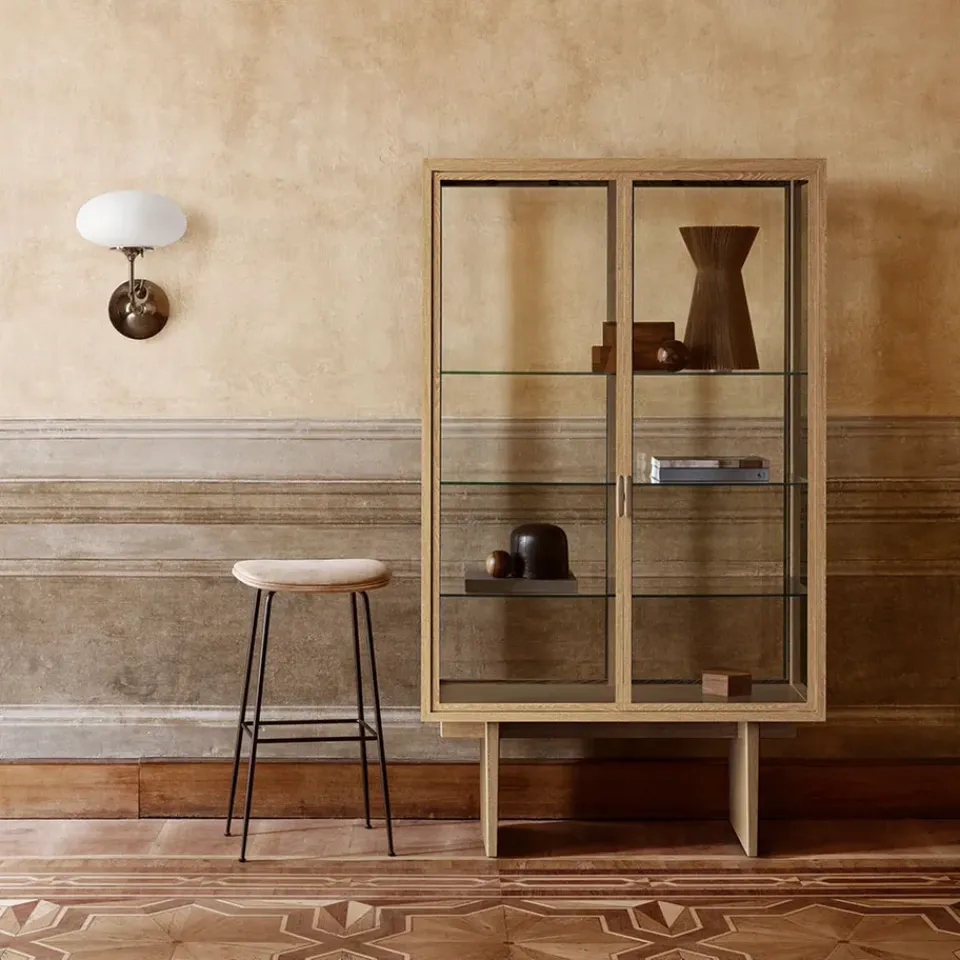 GUBI Display & Glass Cabinets*Private display cabinet, Glass. brown-black stained oak Transparent