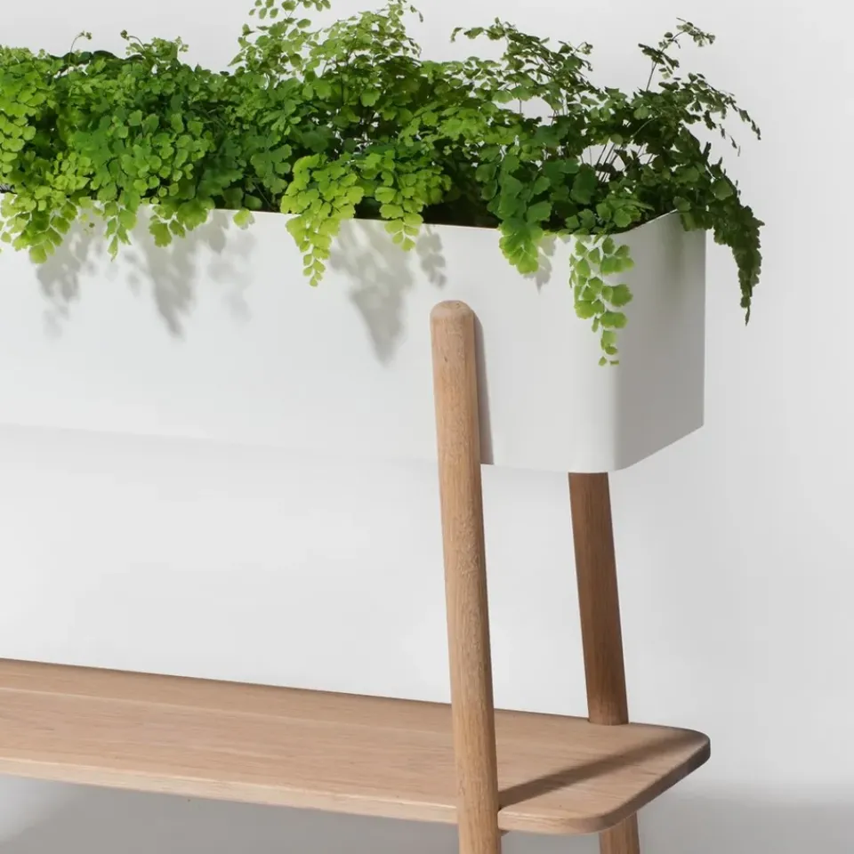 SMD Design Side Tables*Prunella Flower stand, /aluminium White