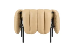 Hem Armchairs & Footstools|Chairs*Puffy lounge chair, Sand leather-black grey BrownBlack