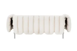 Hem Sofas*Puffy 2,5-seater sofa 205 cm, Natural-stainless steel WhiteSilver-coloured