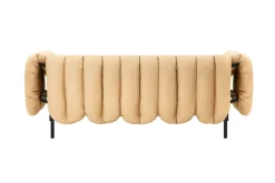 Hem Sofas*Puffy 2,5-seater sofa 205 cm, Sand leather-black grey BrownBlack