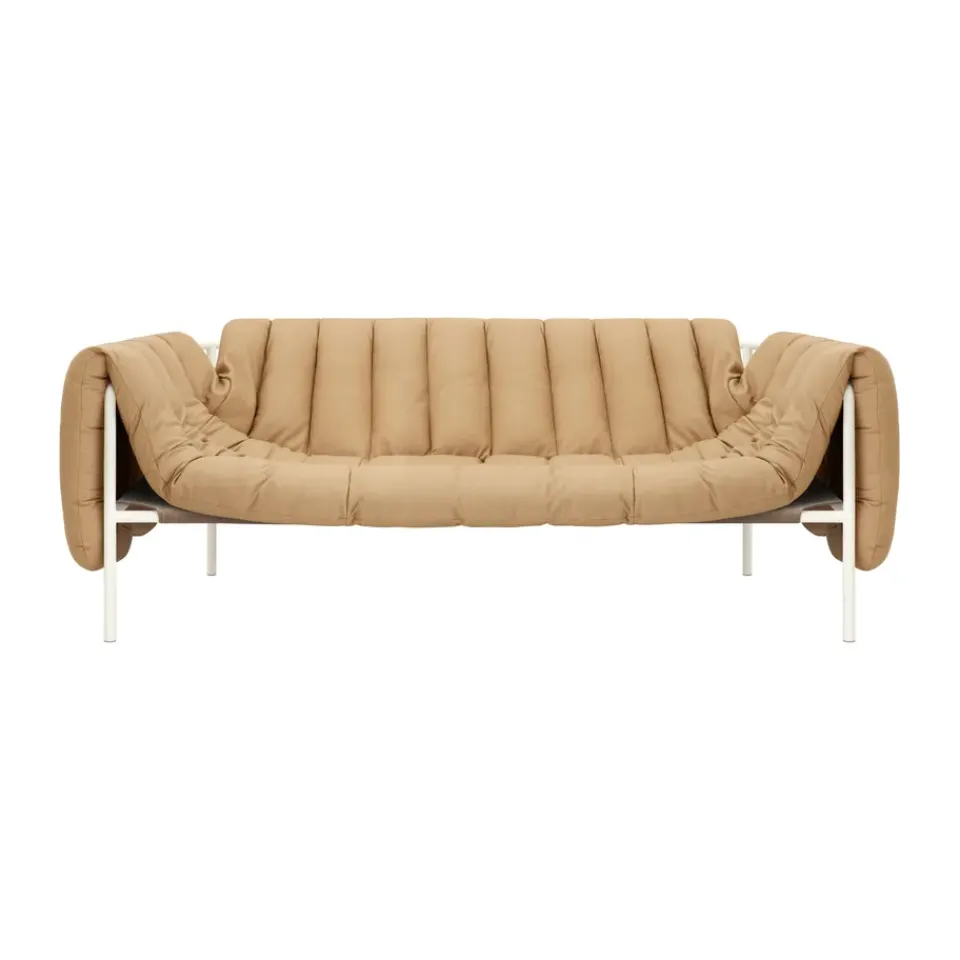 Hem Sofas*Puffy 2,5-seater sofa 205 cm, Sand leather-cream BrownWhite