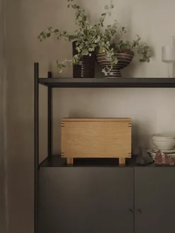 Ferm Living Display & Glass Cabinets*Punctual cabinet 41,6x91,5 cm, Anthracite Black