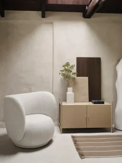 Ferm Living Display & Glass Cabinets*Punctual cabinet 41,6x91,5 cm, Cashmere Beige