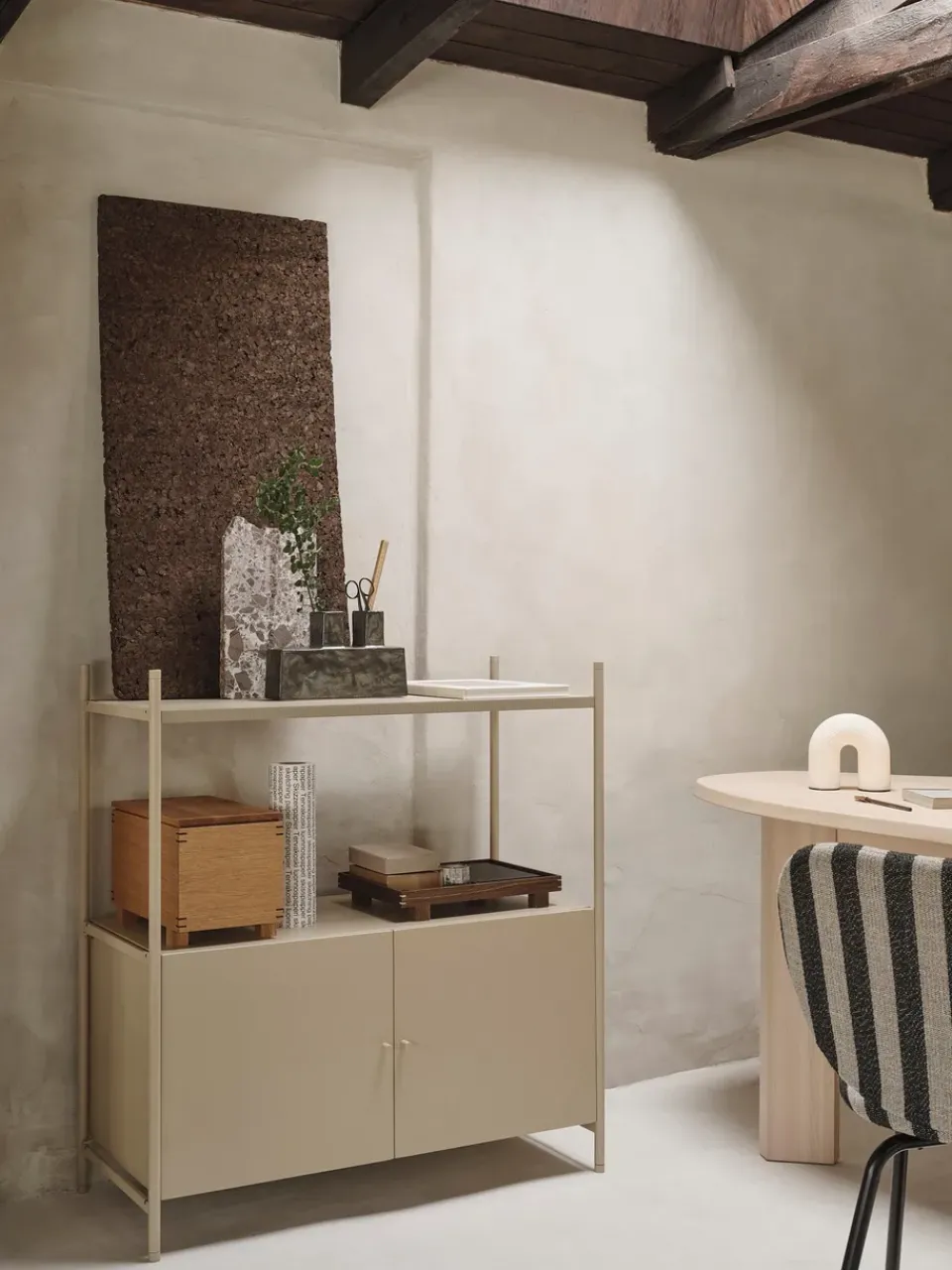 Ferm Living Display & Glass Cabinets*Punctual cabinet 41,6x91,5 cm, Cashmere Beige