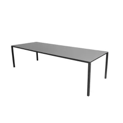Cane-line Table For Outdoor Use*Pure dining table, Basalt -lava 280x100 cm Grey