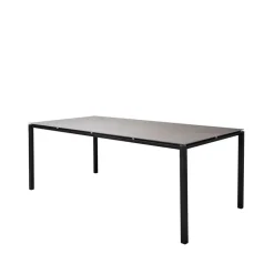 Cane-line Table For Outdoor Use*Pure dining table, Basalt -lava 200x100 cm Grey