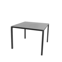 Cane-line Table For Outdoor Use*Pure dining table, Basalt -lava 100x100 cm Grey