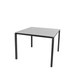 Cane-line Table For Outdoor Use*Pure dining table, Concrete -lava 100x100 cm Grey