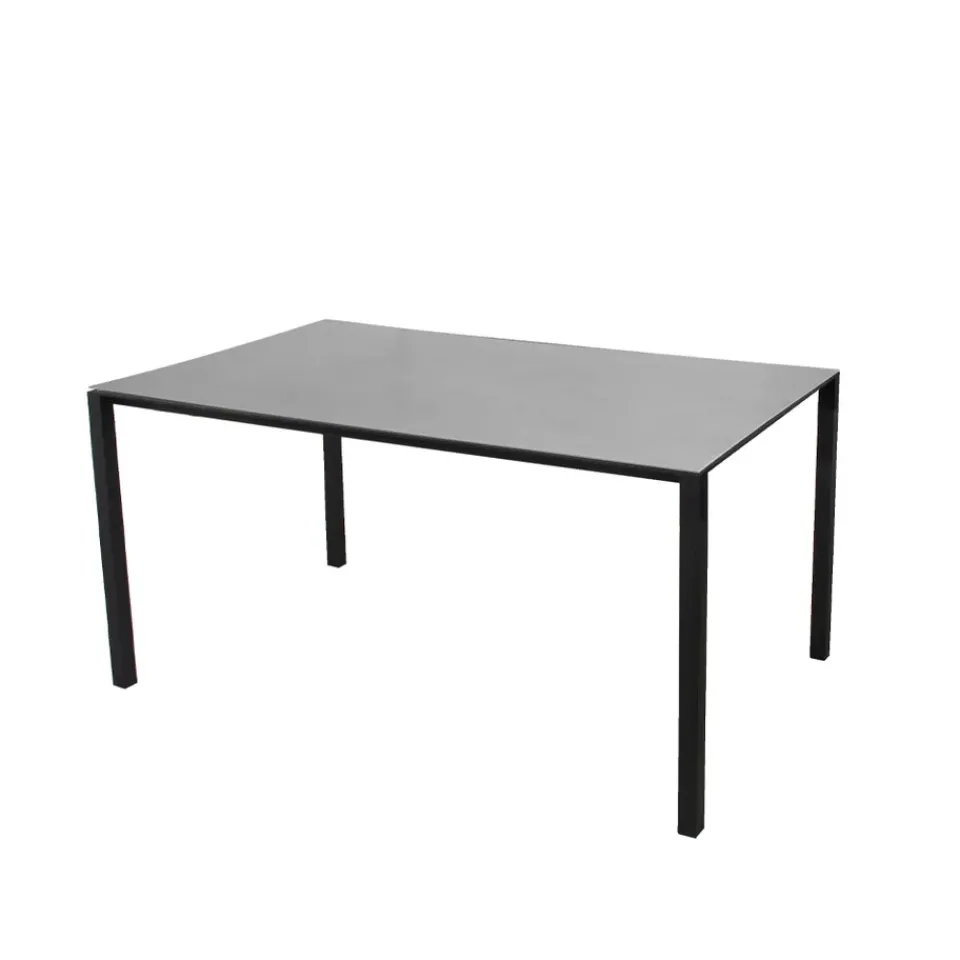 Cane-line Table For Outdoor Use*Pure dining table, Concrete -lava 150x90 cm Grey