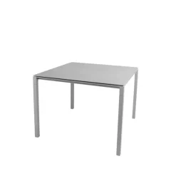 Cane-line Table For Outdoor Use*Pure dining table, Concrete -light 100x100 cm Grey