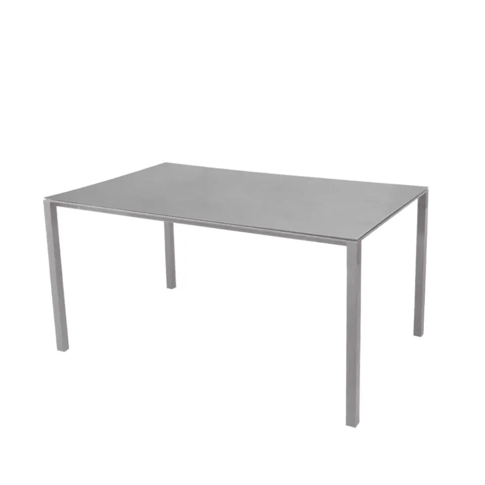 Cane-line Table For Outdoor Use*Pure dining table, Concrete -light 150x90 cm Grey