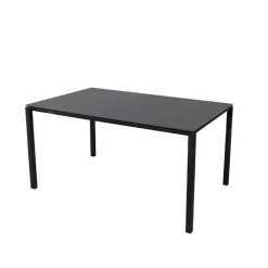 Cane-line Table For Outdoor Use*Pure dining table, Nero-lava grey 150x90 cm Black