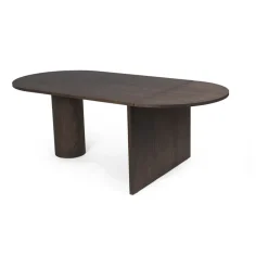 Ferm Living Dining Tables*Pylo dining table 210x100x74 cm, Dark stained oak Brown