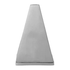 Ferm Living Garden Details & Accessories*Pyra cone-shaped incense burner, Brushed aluminium Silver-coloured