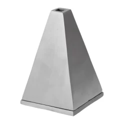 Ferm Living Garden Details & Accessories*Pyra cone-shaped incense burner, Brushed aluminium Silver-coloured