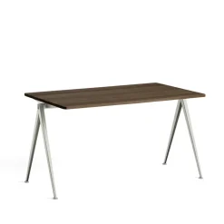 HAY Desks*Pyramid 01 desk, Smoked oak-140x75 cm- steel frame Beige