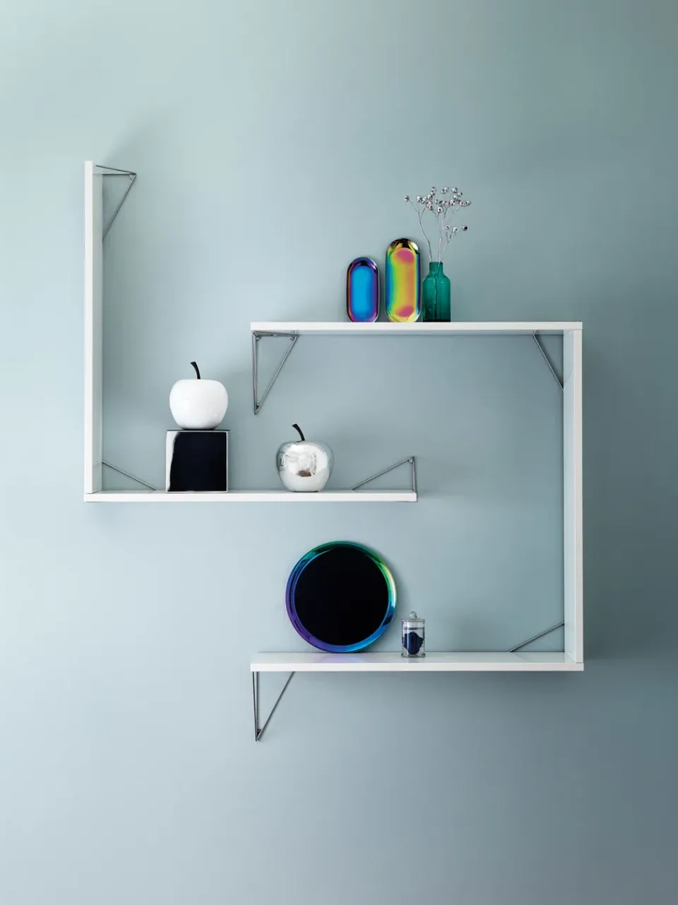 Maze Shelves & Shelving Systems*Pythagoras brackets, 2-pack, chrome Silver-coloured