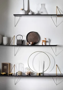 Maze Shelves & Shelving Systems*Pythagoras brackets, 2-pack, brass Gold-coloured