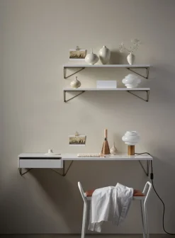 Maze Shelves & Shelving Systems*Pythagoras brackets, 2-pack, brass Gold-coloured