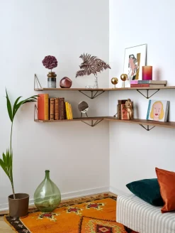 Maze Shelves & Shelving Systems*Pythagoras shelf, Large, walnut Brown