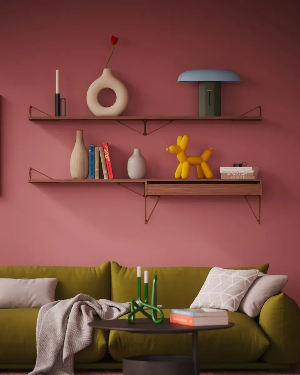 Maze Shelves & Shelving Systems*Pythagoras shelf, Large, walnut Brown