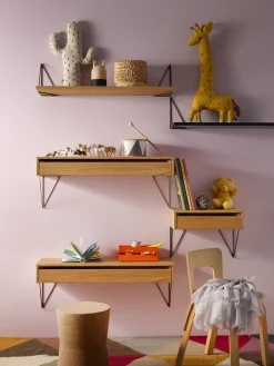 Maze Shelves & Shelving Systems*Pythagoras shelf, oak Brown