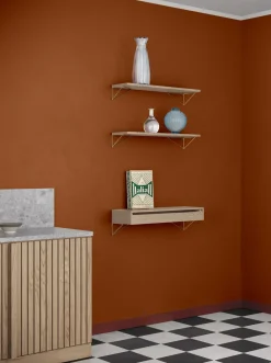 Maze Shelves & Shelving Systems*Pythagoras shelf, oak Brown
