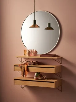 Maze Shelves & Shelving Systems*Pythagoras shelf, oak Brown