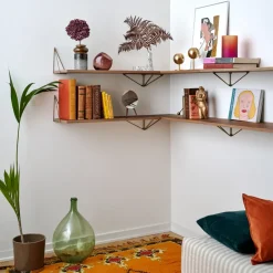 Maze Shelves & Shelving Systems*Pythagoras shelf, walnut Brown