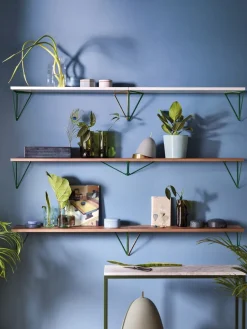 Maze Shelves & Shelving Systems*Pythagoras shelf, walnut Brown