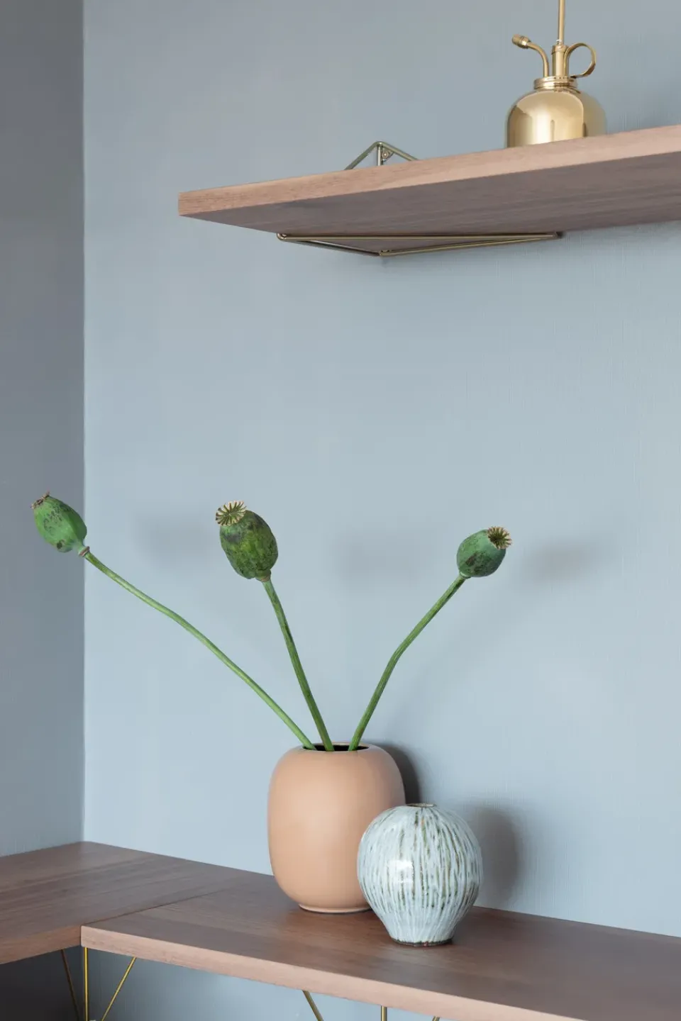 Maze Shelves & Shelving Systems*Pythagoras shelf, walnut Brown