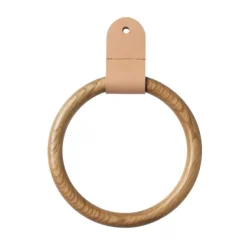 FDB Møbler Clothes Hooks & Hangers*Q4 Allé Scarf ring, Oak nature lacquered Brown