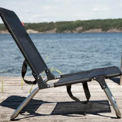 Fiam Seating*Quick sun lounger, Textaline -aluminium frame Black